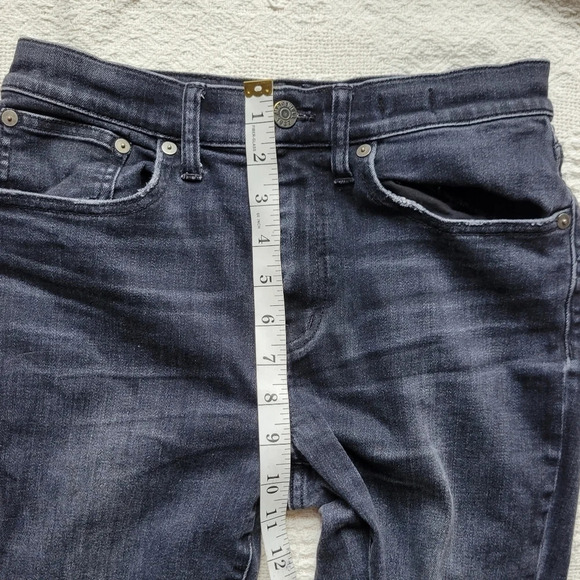 Madewell Cruiser Straight High Waisted Rise  Denim Jeans Vintage Faded Grey Wash - Picture 11 of 13